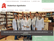 Tablet Screenshot of hubertus-apotheke-neustadt.de